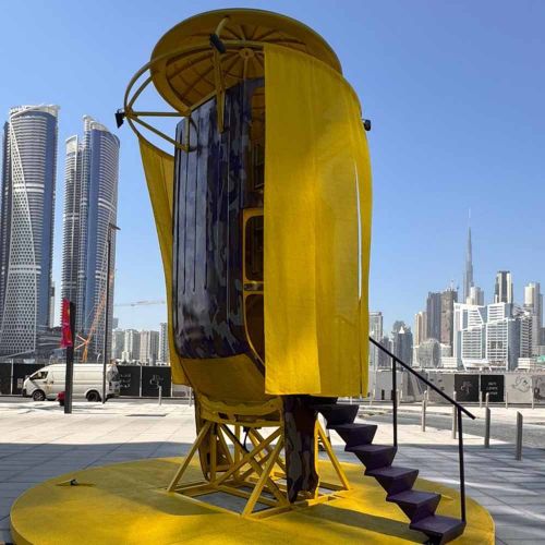 Custom Abstract Art Installation Fabrication with Entry Feature in Ras Al Khaimah