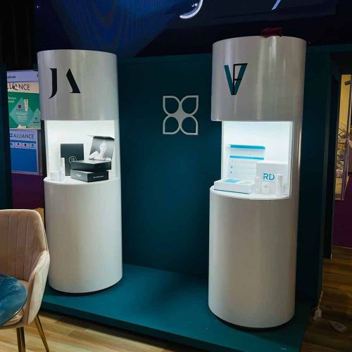 Custom Event Fabricated Product Display Booth for Exhibitions in Ras Al Khaimah