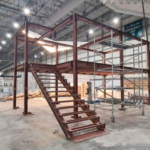 Custom Fabricated Mezzanine Display Areas in Dubai