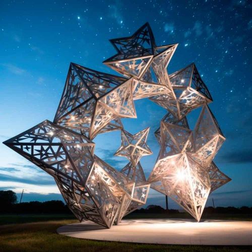 Modern Steel Sculpture Fabrication Services for Custom Art in Dubai