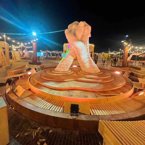 Precision Metal Sculpture Making with Stainless Steel Detailing in Dubai
