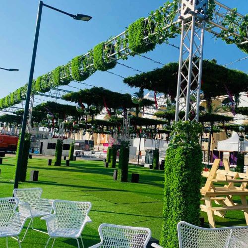 Premium Festival Setup with Artificial Turf and Custom Decor in Ras Al Khaimah