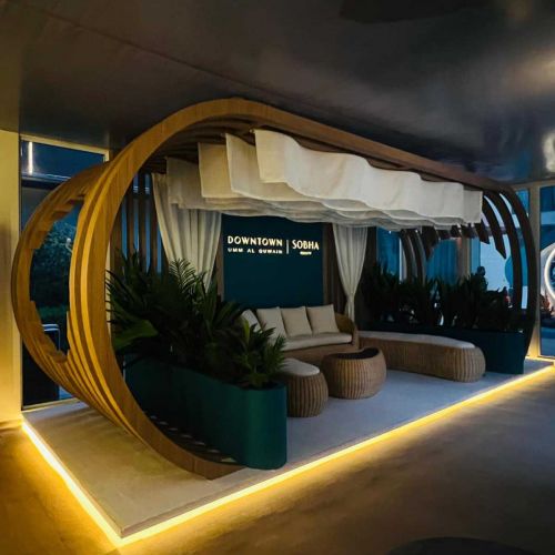 Premium Lounge Fabrication for Sobha Realty Showcase in Jumeirah